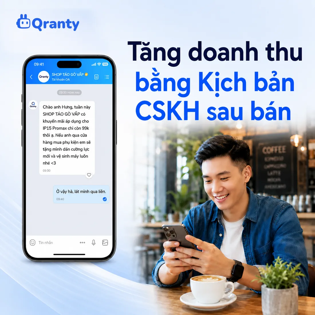 Tin nhắn SMS nhắc khách hàng về thời hạn bảo hành